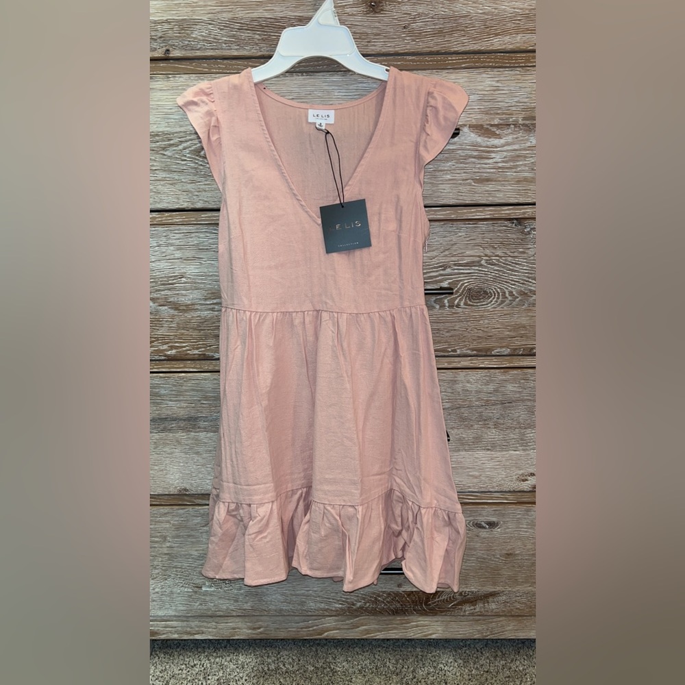 Lelis | Mauve Flutter Sleeve Mini Dress